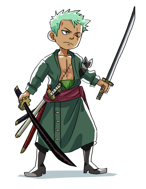 prob my first time drawing Zoro XD his swords were confusing to draw