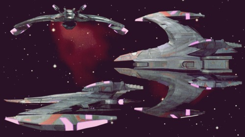 fictionalred:Star Trek meme: (6) Non-Federation Starship Classes(click for names)