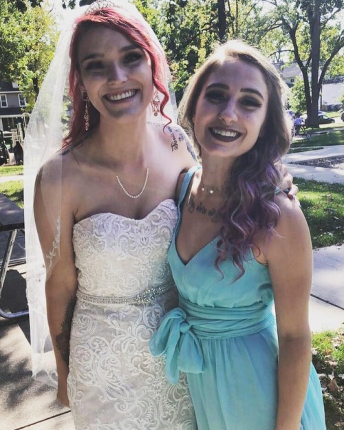 Yesterday I got the opportunity to stand next to @xlauralovelyx while she married her best friend. I