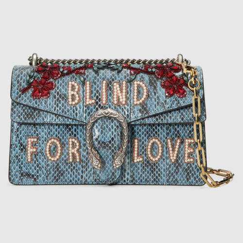 yslgirl:Gucci dionysus embroidered snakeskin shoulder bag $6,700
