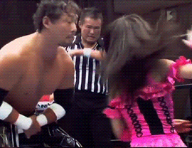 wrestlingoutofcontext:  Gotta keep the pimp hand strong