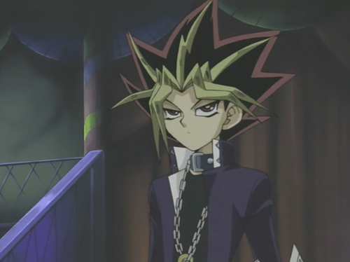 monsieurpaprika:  darkspine29:  millenniumtinnyrod:  amymexy:  kaiba-s-giant-dick:  “Sure, why the fuck not…”   Even yami gets annoyed with how Much this show doesn’t make sense it’s killing me hahahaha  “The shit I do for card games.”