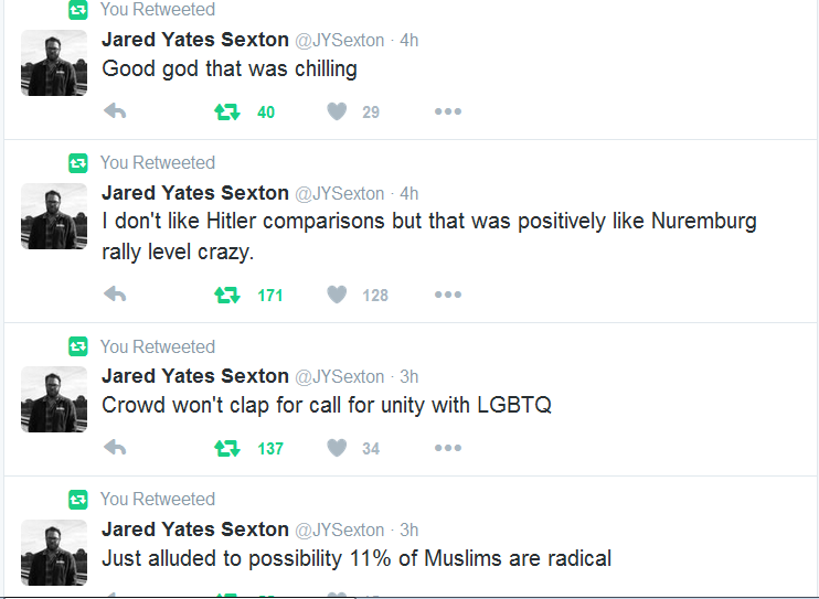 liberalsarecool:  sale-aholic:  This is from a TRUMP  rally, TONIGHT 6/14/16. For