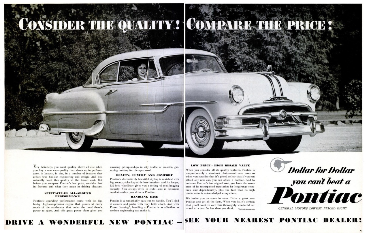 1953 Life Magazine – Pontiac