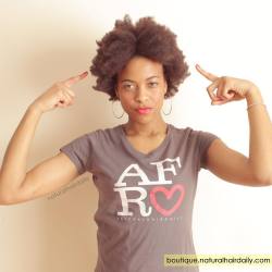 Naturalhairdaily:  Our Afro Love Tee Appears To Be A Favourite With Our Fabulous