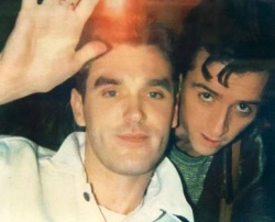 postpunkygirl:  Morrissey and Johnny Marr  in Dublin 1987,  by Colette McGee  