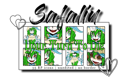 gladlyrphelper:  ⌠ 35 rp icons ⌡ - Tia Safalin of Your Turn To Die  Character: The Crying Doll, Tia 