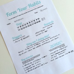 Bodysexgender:burymewithmyplanner:form Your Habitsfree Printable You Can Download