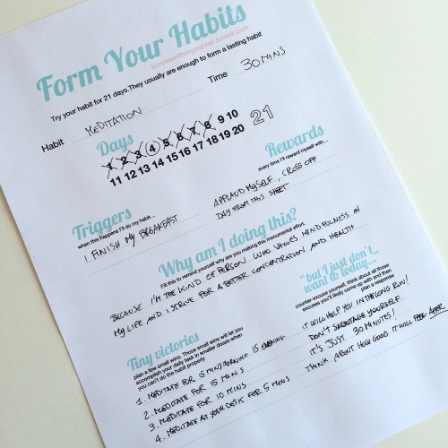 hexaneandheels:burymewithmyplanner:Form your habitsfree printable you can download hereForming your 