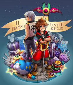 nijuukoo: NOT TOO LONG NOW, FAM!! SOON WE’LL BE ABLE TO ENJOY MORE DREAM DROP SHENANIGANS AND FINALLY FIND OUT WHAT AQUA’S BEEN UP TO /O/ Y’ALL SHOULD FOLLOW @kh2-8 TO SEE MORE COUNTDOWN ART! LOTS OF LOVELY KH ART TO SATE YOUR KH SOUL UNTIL THE