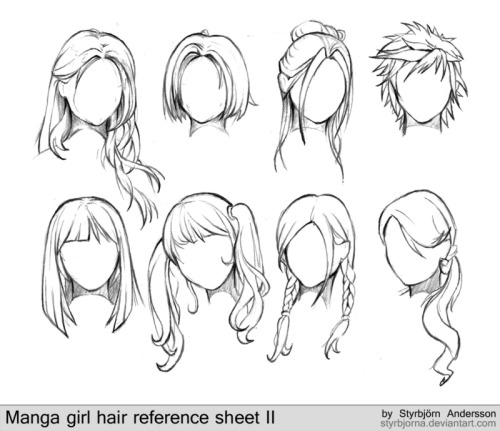 slinkyputty:  Some hair and facial anatomy I’ve found. Various sources. 