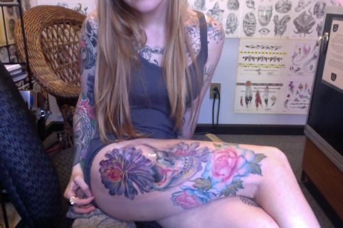 Red Death @ Maui Tattoo Company in Kihei, HI. Work by Eric Tyler, Rachel Helmich &amp; Sama