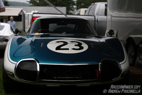 racedinanger:  1967 Shelby Toyota 2000GT I was not expecting to see this car at all. I knew that there was a shop in Maine that owns/repairs/sells these cars. However I’ve never seen one at a show. Let alone the incredibly rare 1 of 2 Shelby built race