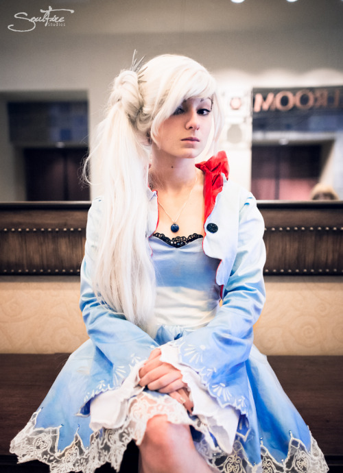 soulfirephotos:Casey Lee Williams as Weiss Schnee from RWBYCosplay made by Princess of Ducks/ @anril