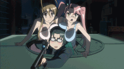 the gif pretty much sums up all the myriad ways that high school of the dead is dumb dogshit.