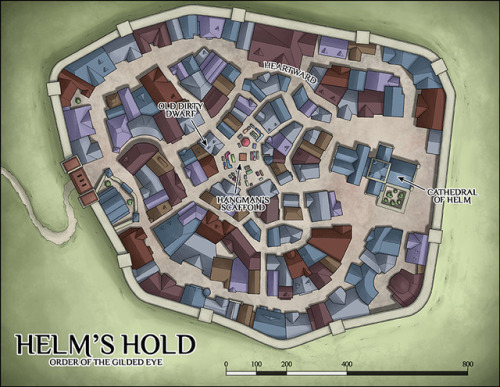 venatusmaps:Helm’s Hold, a fortified settlement controlled by The Gilded Eye. Just east of Neverwint