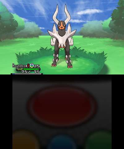 kalos-pkmnacademy:Mega Houndoom ! It has the ability Solar Power Houndoom is exclusive to X but Houn