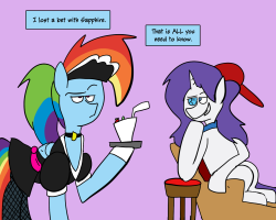 ask-sapphire-eye-rarity:  askseriousrainbow:  She asked for Strawberry Kiwi. -SR  excellent :D  X3