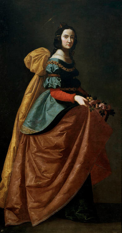 Saint Elizabeth of Portugal by Francisco de Zurbaran, 1635. The model was Queen Isabel of Portugal.