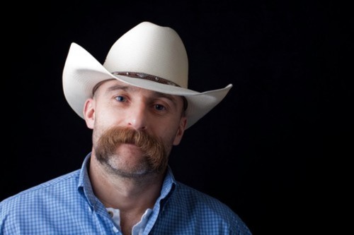 This cowboy is one stunningly handsome, hairy, sexy man and with an awesome beard - WOOF