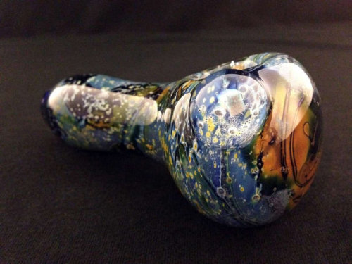 glassaddicts: Freckled Space Spoon Pipe by IllustratedSquare