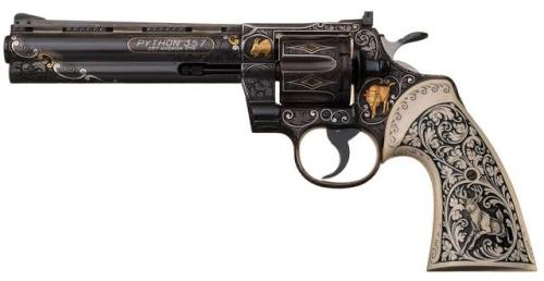 Colt Python revolver presented from Elvis Presley to friend Richard Grobb in 1970.Estimated Value: $