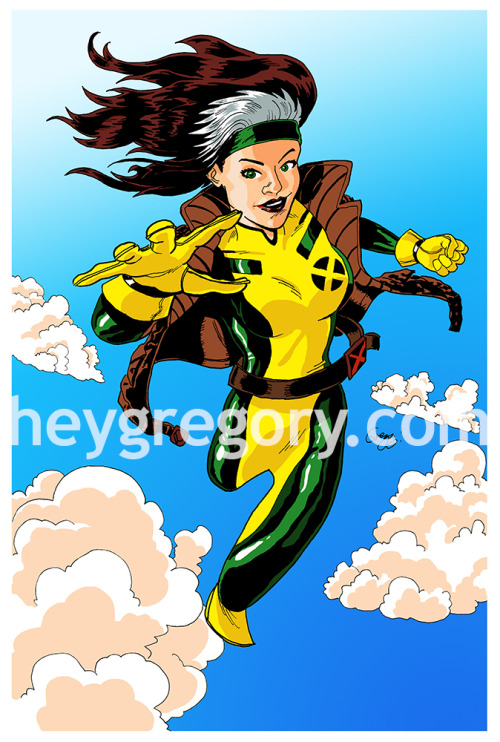 Continuing the X-Men art with Rogue.