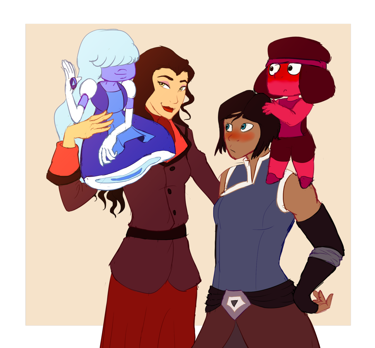 undergoat:  A gift for a certain bagel as thanks for a certain set of Korra blu raysa