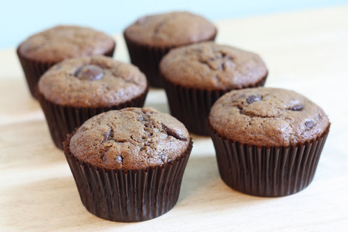 in-my-mouth:  Mocha Chocolate Chip Muffins 