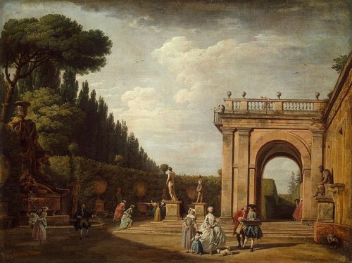 Claude-Joseph Vernet. View in the Park of the Villa Ludovisi in Rome. 1749.  Oil on canvas. State He