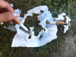 the-m0urning-sun:  dulldrops:    Burning a suicide note  I often write suicide notes and then burn them, it’s very liberating.   more here  I need to try this 