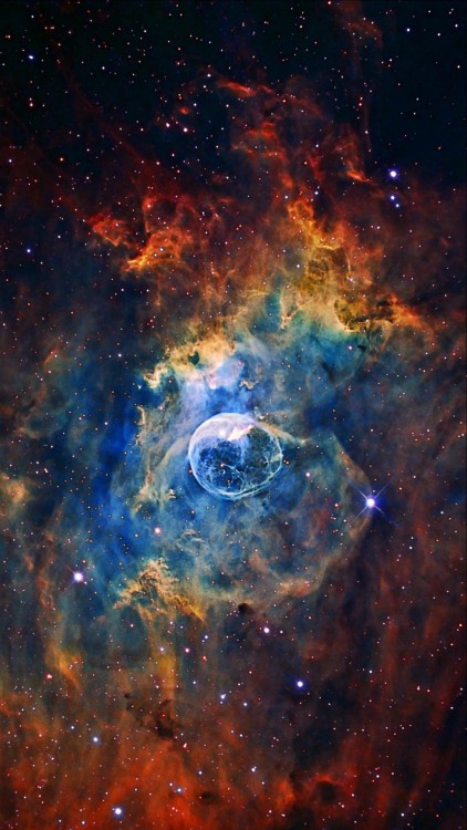 the-wolf-and-moon: NGC 7635, Bubble Nebula