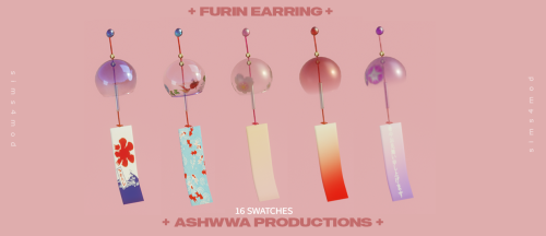 [Zaozzaa&ASHwwa]夏の計画[ @zaozzaa  hair part here ]terms of use夏の詩 acc set_ ふうりんFurin earring16 col