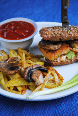 vegan-yums:  epic tofu burger / recipe 