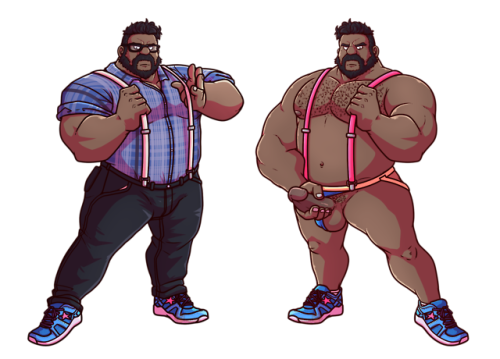 chocofoxcolin: Regular and AD. A commission for my friend Rob showing his Work  and his After D