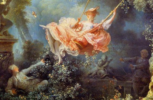 paintingispoetry:Jean-Honoré Fragonard, The Happy Accidents of the Swing detail, ca. 1767-8
