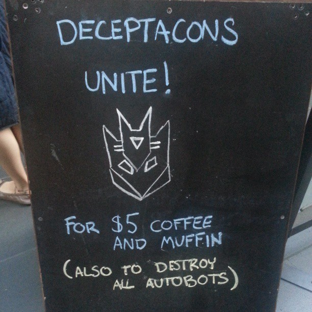 pinkymcpink:  Cool sign :) #cool #sign #signs #transformers #instapic #instadaily