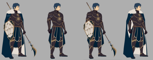 chifle-art:Finally finished the details on Griffith, my paladin dnd character <3I love this boy(P