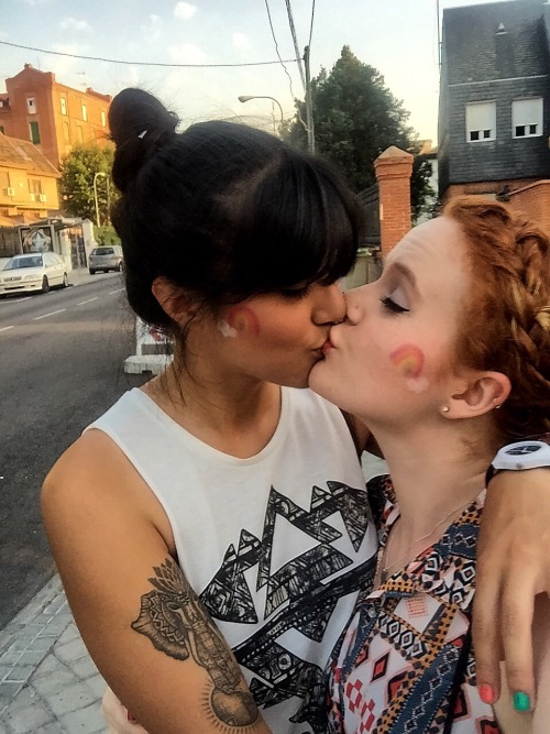 Porn photo femme-lesbians:  Madrid Pride 2015 ðŸŒˆ