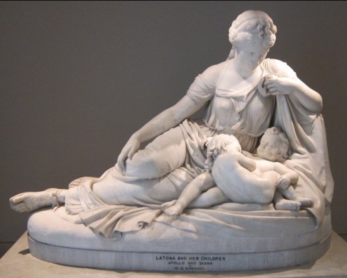 life-imitates-art-far-more:William Henry Rinehart (1825-1874)“Latona and Her Children - Apollo