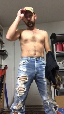 Stacheman76:  More Torn Wet Jeans Pics 