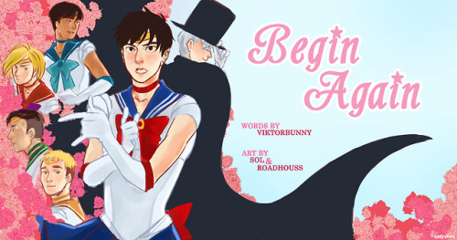 bigbangonice:  Title: Begin AgainAuthor: @lemonyoi (ViktorBunny)Artists: @roadhouss and @iltani-solRating: MatureLength: 18KPairings: Yuuri Katsuki/Victor NikiforovWarnings: Mild swearing, brief mention of adult activity, consensual kiss between 17 and