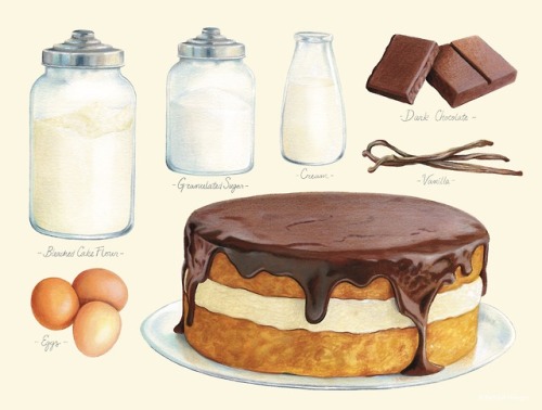 Boston Cream Pie for @wsj — online and in print (11/10 issue in Off Duty). The brief was to create a