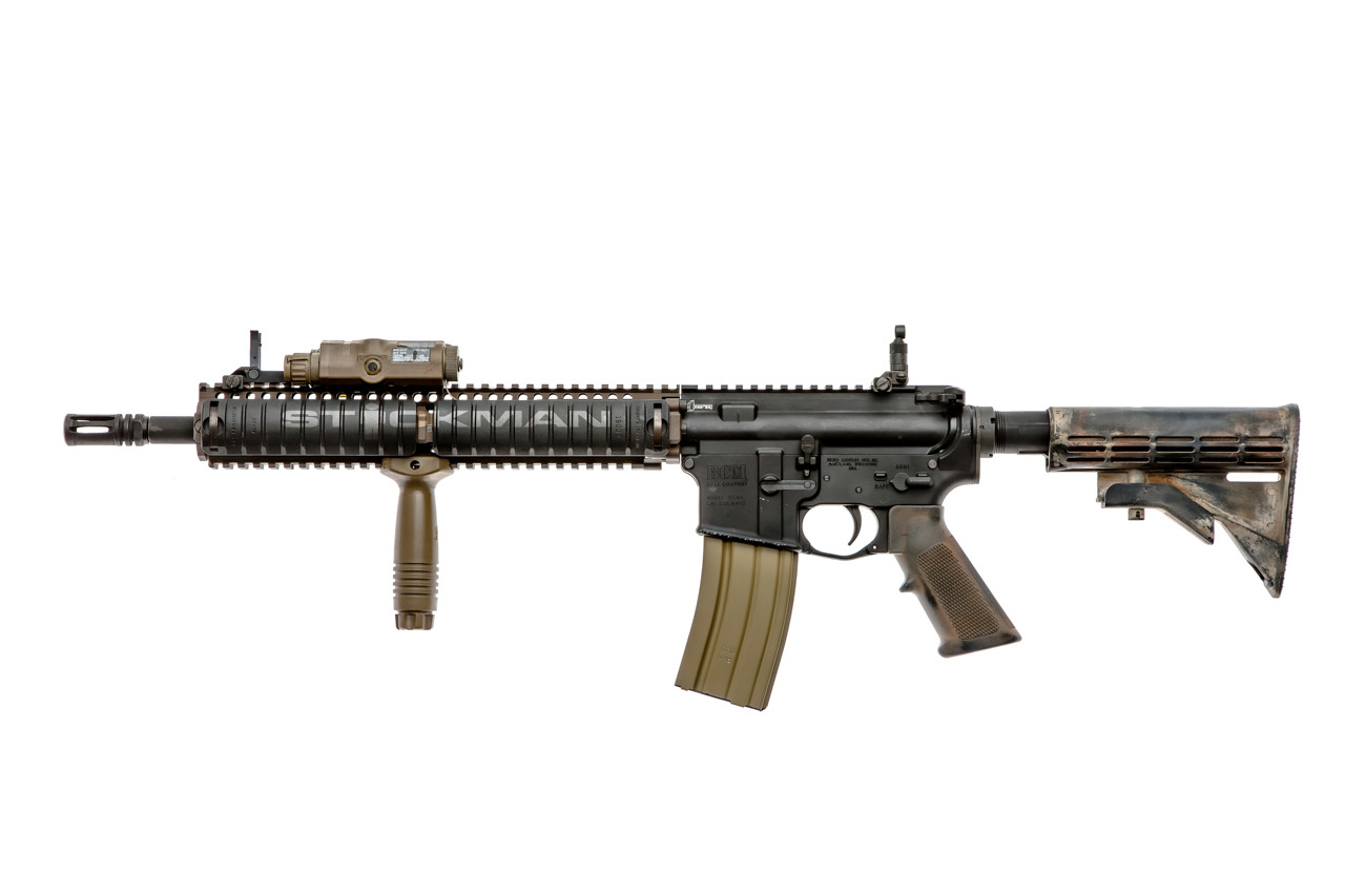 stickgunner:   Bravo Company USA base gun / Centurion Arms barrel / Knight’s Armament