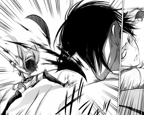 ohgorgeouslevi:  Erwin’s thoughts on Levi’s first titan kill :3 