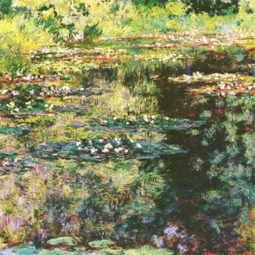 moodyinapinkbow:Moodboard: Aesthetic - Monet Paintings (Green). ❝My garden is my most beautiful