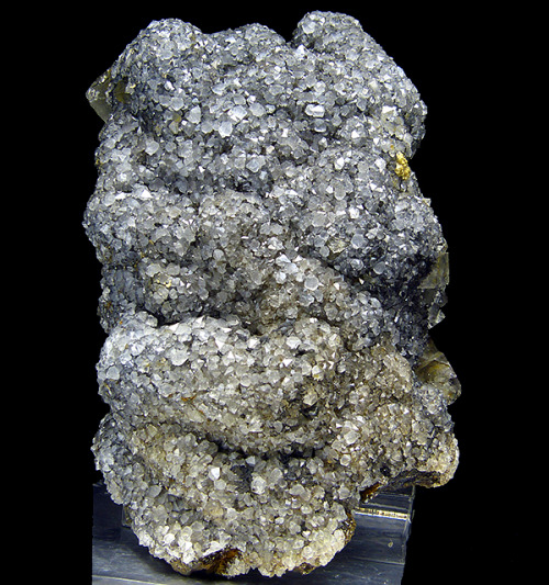Unusual Siderite &ldquo;tube&rdquo; covered with Quartz and Fluorite - Boltsburn Mine, Weardale, Co.