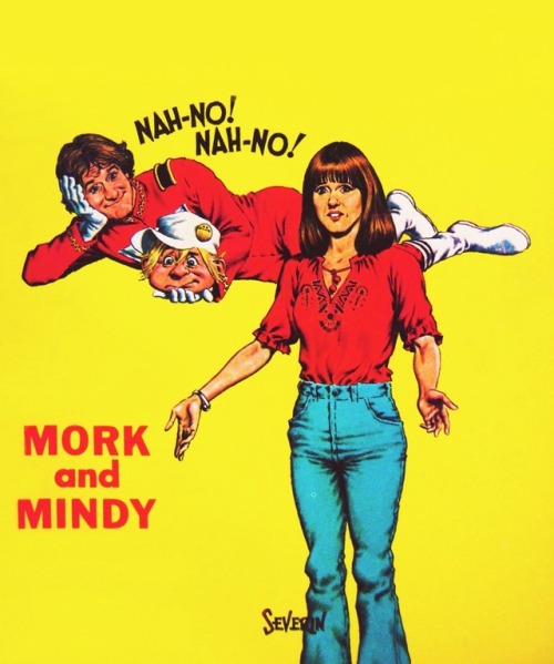 atomic-chronoscaph:Mork and Mindy - art by John Severin (1979)