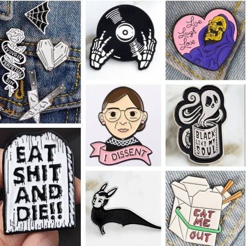 angryyoungandpoordotcom:Check out our HUGE selection of NEW #enamelpins for only $3.99! Up your #pin