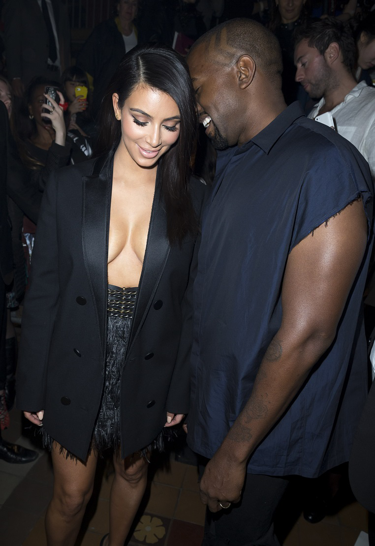 kimkardashianfashionstyle:  September 25, 2014 - Kim Kardashian &amp; Kanye